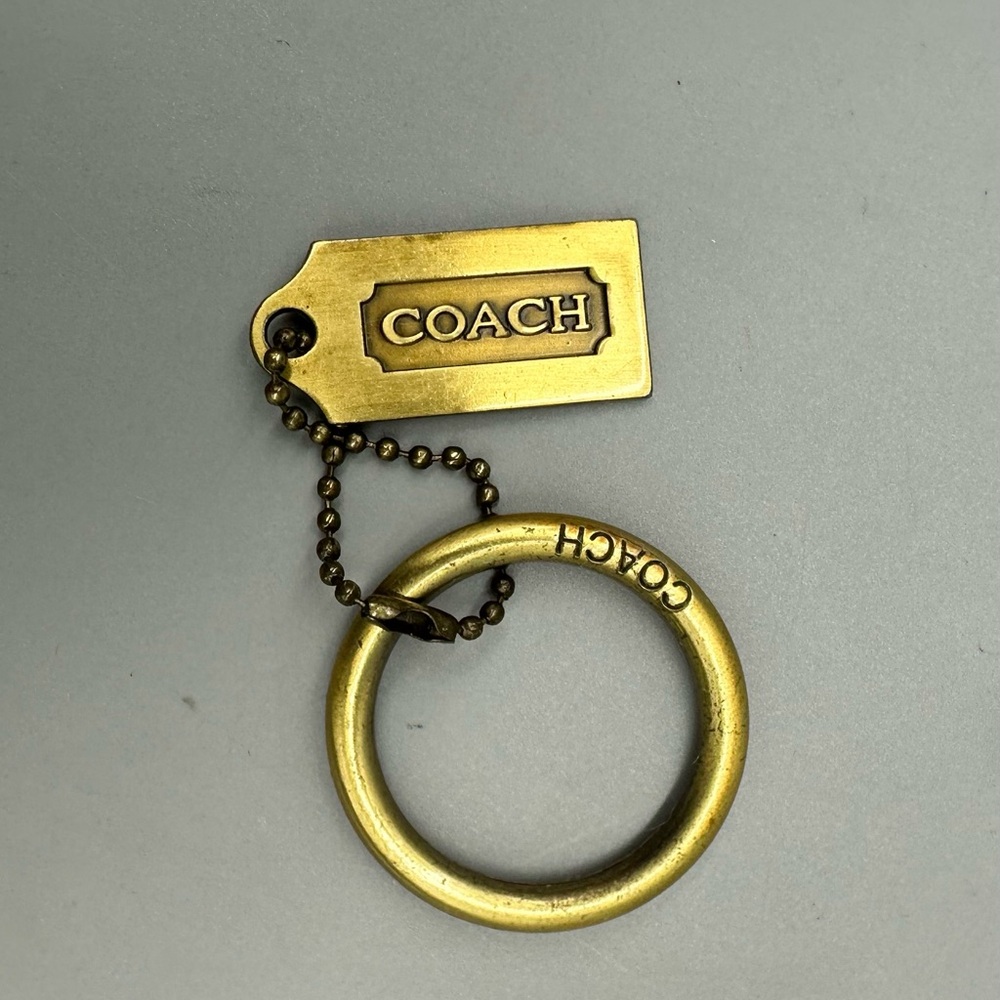 Coach Bag Charm Luxury Key Ring pre-owned used